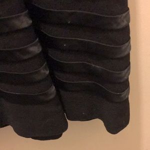 Vintage Paul Sachs original crepe dress w/satin trim